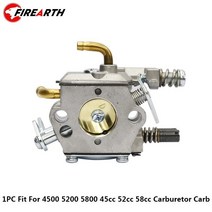 체인톱 충전식 소형 전기톱 1pc 기화기 komatsu 4500 5200 이중 엔진톱, 이중 플라스틱 튜브