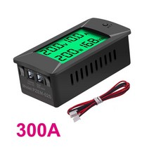 배터리 디스플레이 잔량표시 적산계 잔량계 전류계 dc 0 300v 300a 션트 bulit in 디지털 테스터 양방향 전압계 역 전압 전원 월트 모니터