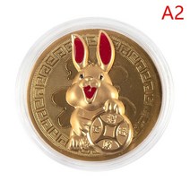기념 주화 화폐 코인 토끼 동전 봄 축제 빨간 봉투 바 또는 가정 장식의 2023 새해, a2