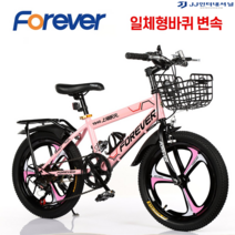 20인치자전거 MTB 입문용 자전거 출퇴근 펫바이크 추천 가벼운 튼튼한, 18인치 일체형바퀴 변속, 핑크