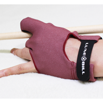 럭스빌 당구 선수용 메쉬 장갑 피치 고리나그립 명품초크 아담무사시큐