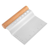 스테인레스 스틸 4 in 1 벤치 스크레이퍼 나무 손잡이 케이크 슬라이서 주방 도구, 유형1