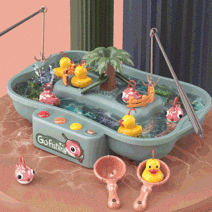 리얼워터 어린이 낚시 놀이 게임 장난감, 핑크