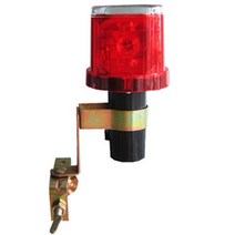 태양광LED경광등 야생동물퇴치기 SWL-04Y 황색LED 기둥 펜스 난간용 브라켓 옵션 안전등 비상등 쏠라경광등 위험경고등 멧돼지 고라니퇴치기, SWL-04Y-SBR 황색(기둥 펜스 난간용)