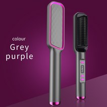 빗고데기 전기 핫 다기능 스트레이트 헤어 스트레이트 너 음이온 안티 scalding 스타일링 도구 스트레이트 닝 브러쉬, 회색, 우리를