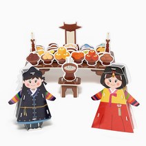 (MH) 민화 폼보드 전통 차례상 만들기, 단품