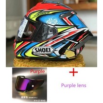 쇼웨이 헬멧 쇼에이 바이크 홍진 클래식 오토바이 SHOEI-X 14 헬멧 X-14 주년 기념 에디션 레드 카토 풀, 14 8