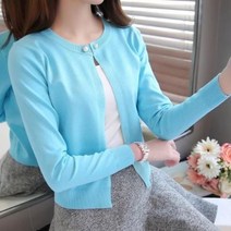 별천지 여성가디건 진주 여성 여자 니트 봄 가을 티셔츠 숏가디건 자켓 볼레로