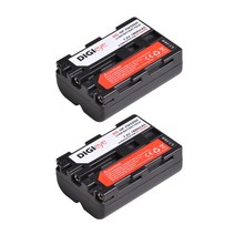 견고한 NP-FM500H NP 배터리 + LED 듀얼 충전기 소니 호환 알파 a68 a77II SLT-A57 A58 A100 A560 A580SLT-, 06 2 battery