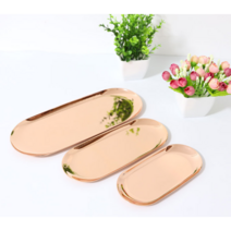 반영구 위생접시 고급 미용트레이 5색상 무지개 트레이 로즈골드 블랙 골드 쟁반 미용접시 액세서리 손님용트레이, 소, 실버