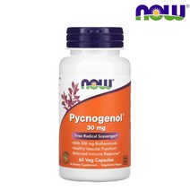 나우푸드 피크노제놀 소나무껍질추출물 30mg 60캡슐, 1개