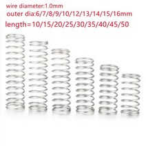 용수철스프링 스테인레스 스틸 압축 스프링 Y형 로터 리턴 OD 6mm 7mm 8mm 9mm 10mm 12mm 13mm 14mm 15mm 16mm 1.0mm 10 개/로트326274, 13mm 10pcs, 30mm
