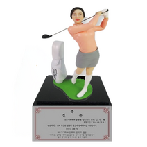 아바타피규어 피니쉬남자 베이스받침대 주문제작 실사 골프 피규어 이글 이글패 싱글 싱글패 홀인원 홀인원패 트로피 감사 감사패 기념 기념패 축하 축하패 공로 공로패 선물, 베이스 긴팔여자22cm