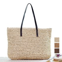 [국내배송] STY1 왕골 빅 라탄 숄더백 사각 쇼퍼백 여름 여성 여자 가방(정품판매자 아길라 확인필)