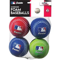 Franklin Sports 오버사이즈 폼 야구공, Oversized Foam Ball - 4 Pack