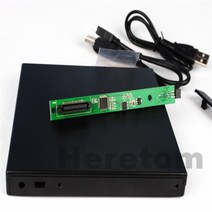 12.7mm USB 2.0 DVD/CD-ROM 케이스 IDE/ PATA-SATA 광학 드라이브 외부 인클로저 노트북 용, 한개옵션0