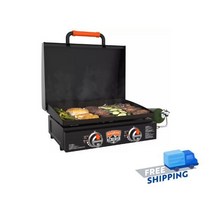 Blackstone 캠핑그릴 블랙스톤 22 후드로 바둑판 위361제곱 인치의 요리 공간 버너 2개