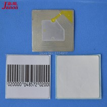 도난방지라벨 도난방지텍RF EAS 시스템 X1000piece 에 사용되는 자기 접착식 eas 소프트 라벨 도난 방지, 한개옵션0