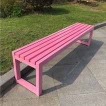 비비드 컬러 야외 벤치 카페 인테리어, 핑크A 150X40X45cm