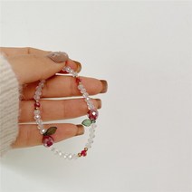 야구선수목걸이 야구목걸이 FFLACELL-새로운 과일 탄성 크리스탈 반지 팔찌 여성을 위한 귀여운 신선한 In, 04 4