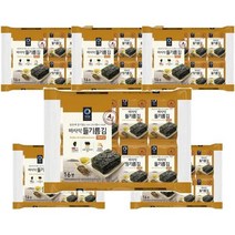 청정원 아침메뉴추천 바사삭 들기름 재래김 도시락 김 반찬 맛있는 어린이간식 간단한요리 간편식 4g 16봉 6개, 26세트