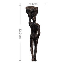 동물 조형물 암벽 등반 남자 수지 철 와이어 벽 장식 조각 인물 크리 에이 티브 레트로 현재 동상 배경 벽 장식, d