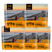 이지밥 핫앤쿡 HOT&COOK 김치찌개 라면밥110g (라면애밥)110g, 110g, 5개