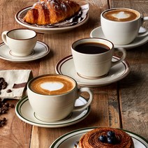 빈티지 카페 커피잔 에스프레소 카푸치노 라떼 잔, 07-뉴욕레트로 카푸치노잔 B, 1개