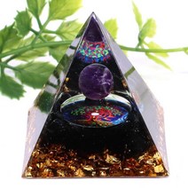 장식품 Orgone 에너지 피라미드 오르고나이트 천연석 크리스탈 힐링 차크라 명상 도구 균형 잡힌 럭키 수집 홈 데코, [04] 20pcs, [12] 11