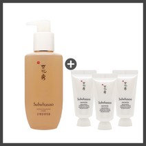 설화수 순행클렌징오일 200ml AD19+자정클렌징폼 30ml 3개, 1세트