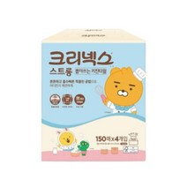 크리넥스 스트롱 뽑아쓰는 키친타월 150p, 1개, 4개입