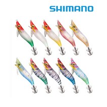 시마노 스이스이 2.5호 플래시부스트 한치슷테 한치 에기 QS-X25U, QE-X25T 002 라임 블루 (케이무라)