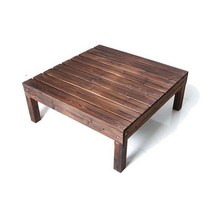 조립식 평상 야외테이블 펜션 정원 정자 마루 테라스, 90cm 길이 울타리 고정 앵글 철 소나무