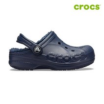 [크록스 정품] 바야 라인드 클로그 아동 털샌들 205977-463