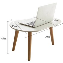 미국식 농촌 침실 베란다 유러피안 빈티지 티테이블 구제 코타츠, T17-타원화이트 중간머리