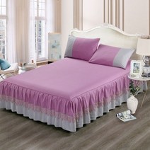 레이스 100% 면 더블 맞춤법 침대 스커트 매트리스 커버 160x200 140x200 133x72Fabric 침실 장식 통기성, bed skirt zise_80x200cm 1pc