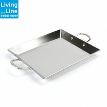 KI 스텐 사각 철판 볶음팬 인덕션 겸용 곱창 떡볶이 순대볶음 토스트판 쭈꾸미볶음 불판 업소용 가정용 캠핑용 불판 로스 캠핑 후라이팬, [LL] 스텐 삼중 사각볶음팬-대