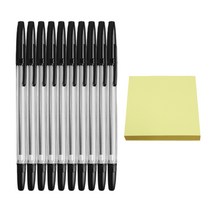 1.0mm 검정 볼펜 10개 + 접착메모지 100매 증정