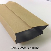 위dhns_크라프트 커피 봉투 9cm x 25cm 100장 원두 선물 커피함 포장 보관 용봉투 케이스 보관함♥dhn, ♥happynesss, ♥happynesss