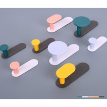 초강력 다이소 현관마스크걸이 모자걸이 차키 냉장고 열쇠, 타원형, 분홍