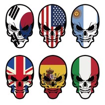 해골 스티커 해골 국기스티커 국기스티커, 미국