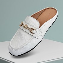 마마슈 SL70에이브 여성 가죽 블로퍼 뮬 블링블링 보석 큐빅 폭신 쿠션 논슬립