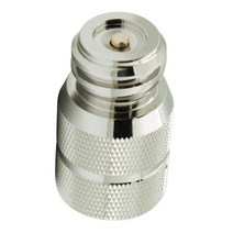 CO2 실린더 어댑터 G1/2 암나사 쉽게 설치 액세서리 대체 황동 소재 정확한 크기 실용, 4.34cmx2cm, 은, 놋쇠