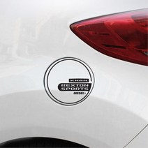 렉스턴스포츠 칸 주유구 데칼 포인트 스티커 TP0000CEC, 가솔린, 화이트