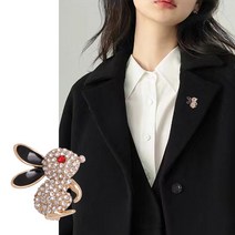 폴리제 큐빅 보석 정장 자켓 명품 브로치