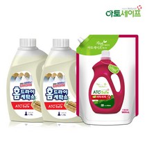 아토세이프 액체 세탁 세제 1.8L 2개+다운워시 점퍼 패딩 이불 전용세제 구스 1.13L 1개, 단품없음