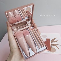 휴대용 캠핑 테이블Makeup Brush 5pcs Mini Eye Shadow Skin Tone Retractable Loose Foundation Portable, 01 pink