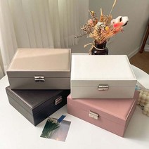 가죽 악세사리 2단 보관함 귀걸이 반지 목걸이 정리박스 고급스러운 디자인