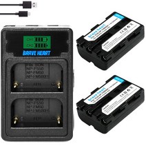 2200mAh NP-FM500H NP 소니 A57 A58 A65 A77 A99 A550 A560 배터리 L50, 06 charger and 2battery