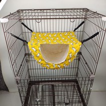 Enoughome 애견용품 고양이 케이지 해먹 고양이 둥지 고양이 집 애완동물 해먹, 노란색